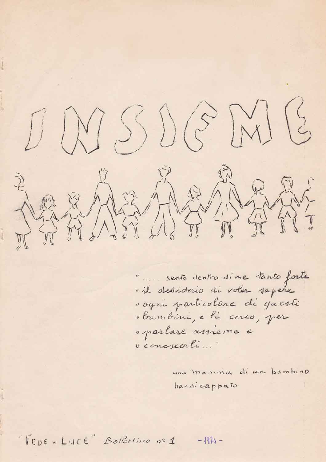 Copertina N.1 – Insieme n.1 - Bollettino Fede e Luce