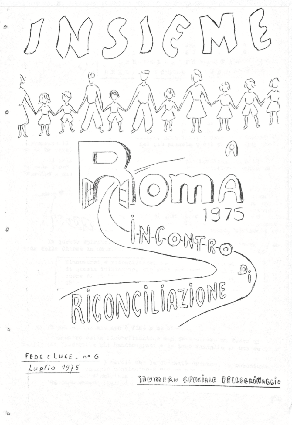 Copertina N.6 – Insieme n. 6 - Speciale Pellegrinaggio Roma 1975