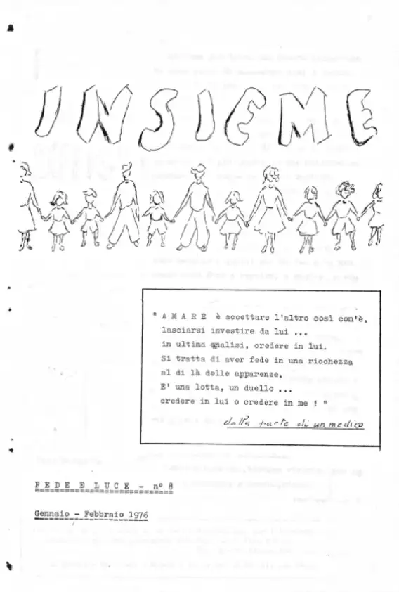 Copertina N.8 – Insieme n. 8 - Bollettino Fede e Luce