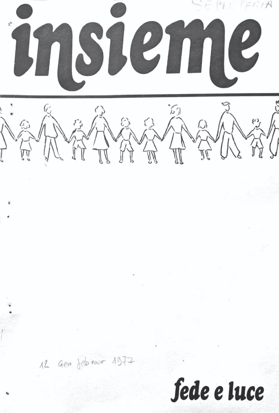 Copertina N.12 – Insieme n. 12 – Bollettino Fede e Luce – 1977