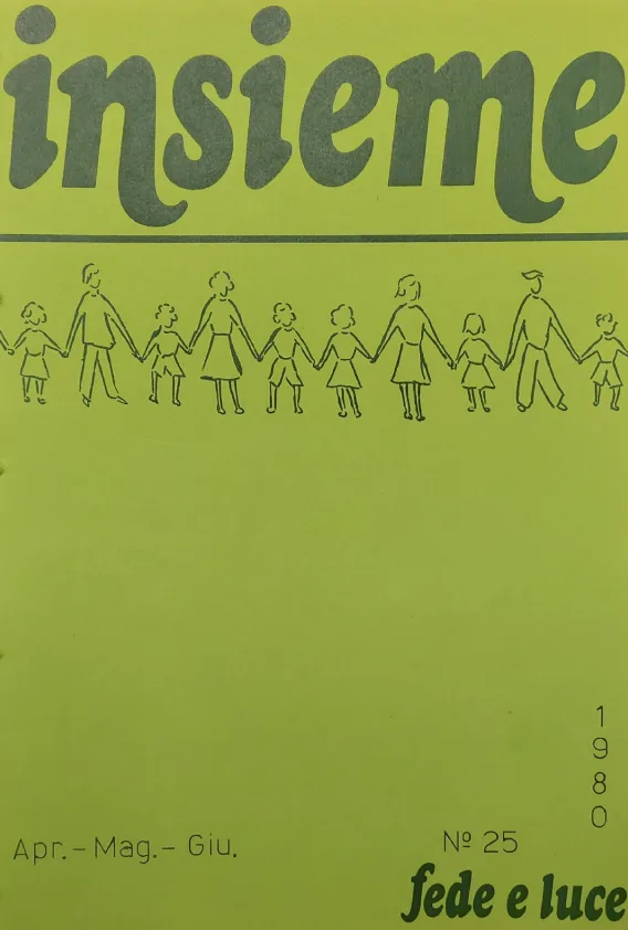 Copertina N.25 – Insieme n. 25 – Bollettino Fede e Luce – 1980