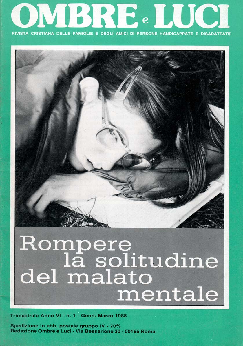 Copertina N.21 – Rompere la solitudine del malato mentale