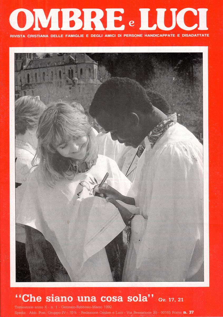 Copertina N.37 – Pellegrinaggio a Lourdes 1991 - "Che siano una cosa sola"